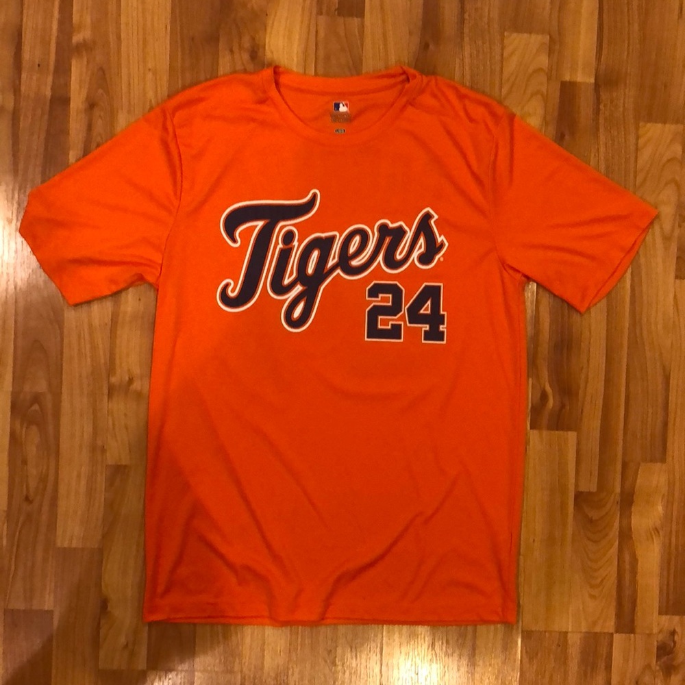 Men’s Dri-Fit Orange and Blue Detroit Tigers Shirt